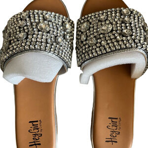 Brand New!! Hey Girl by Corkys Silver Embellished Sandals